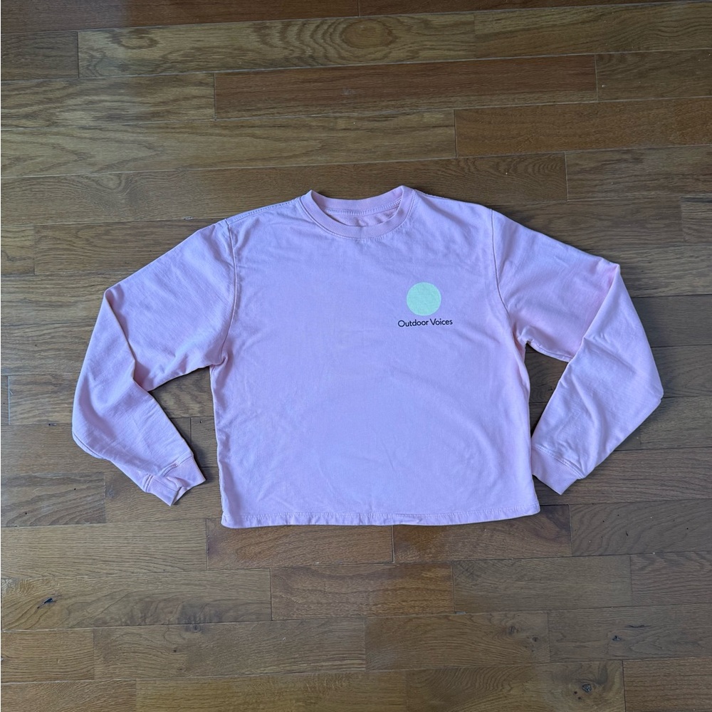 Outdoor Voices Pink Sweatshirt, Small